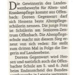 Artikel in der Frankfurter Rundschau am 07.05.2014